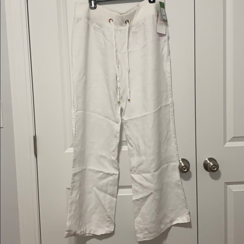 White Linen Pants